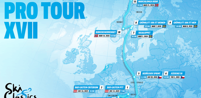 Ski Classics představuje zásadní novinky pro Pro Tour sezónu XVII